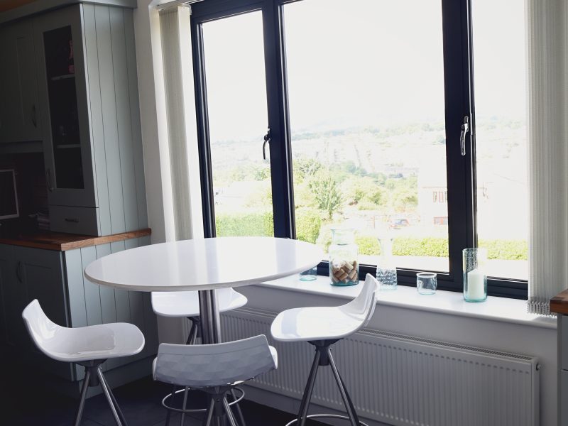 Modern Aluminium Black Casement Windows