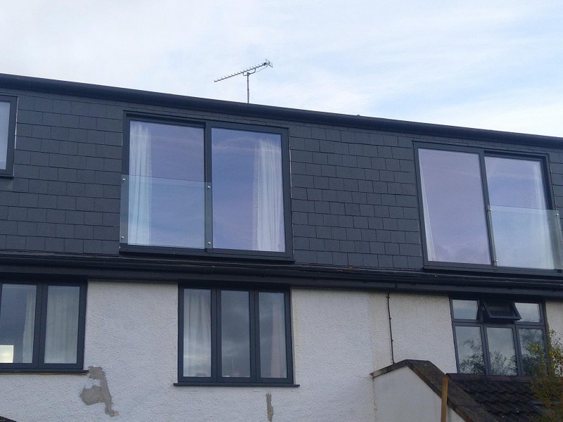 Modern home with flush aluminium windows