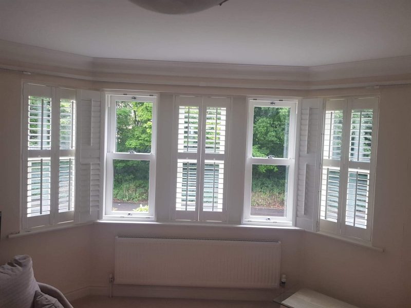 uPVC Sliding Sash Windows with Blinds