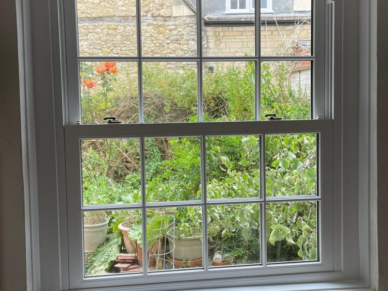 White PVC sliding sash windows quote