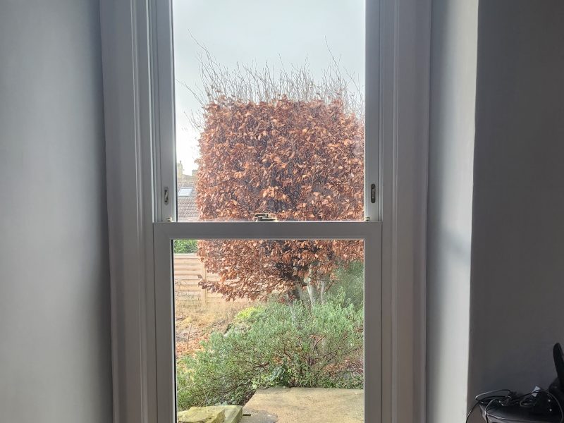 Internal view of Sliding Sash Windows