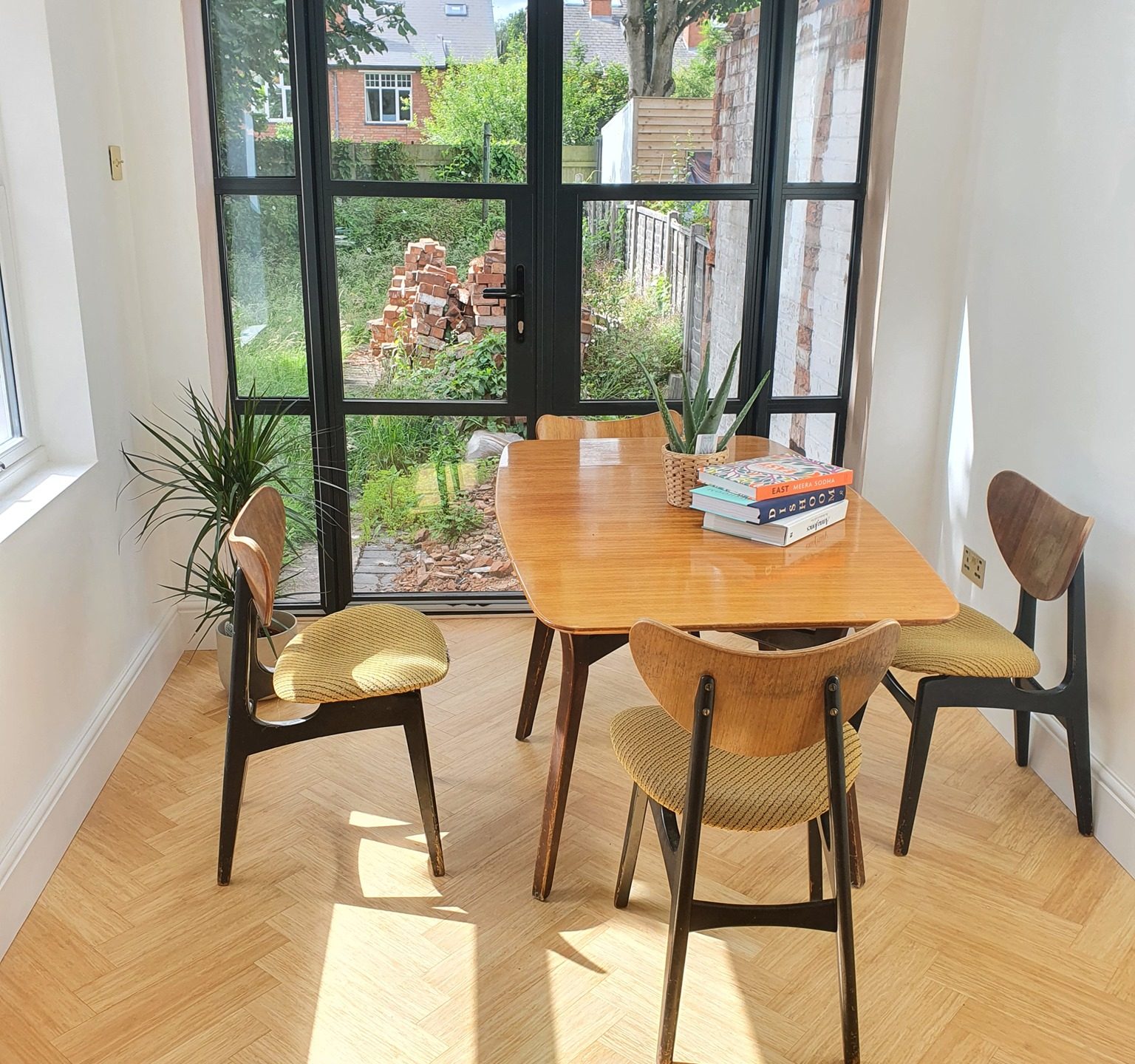 Range of colour swatches for customising aluminium heritage doors, including classic and modern finishes