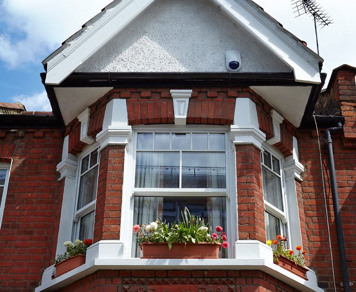 White UPVC Bay Windows