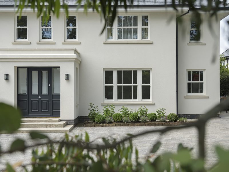 Modern double glazing on traditional sliding sash windows.