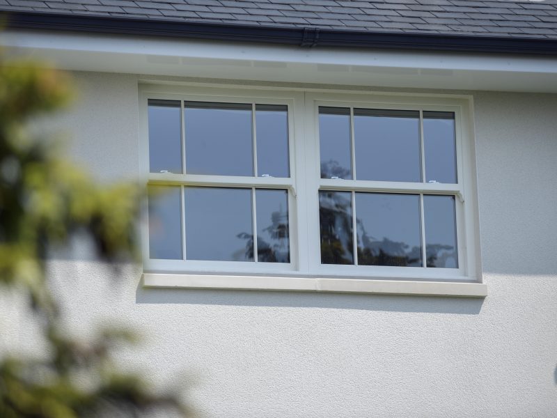 Elegant uPVC sliding sash windows blending tradition and modern design.
