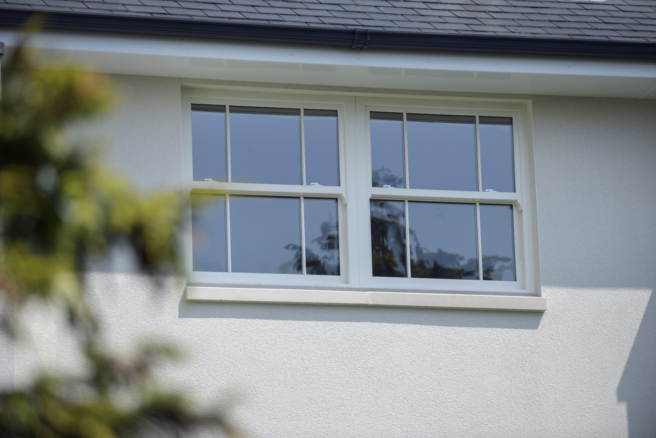 Elegant uPVC sliding sash windows blending tradition and modern design.