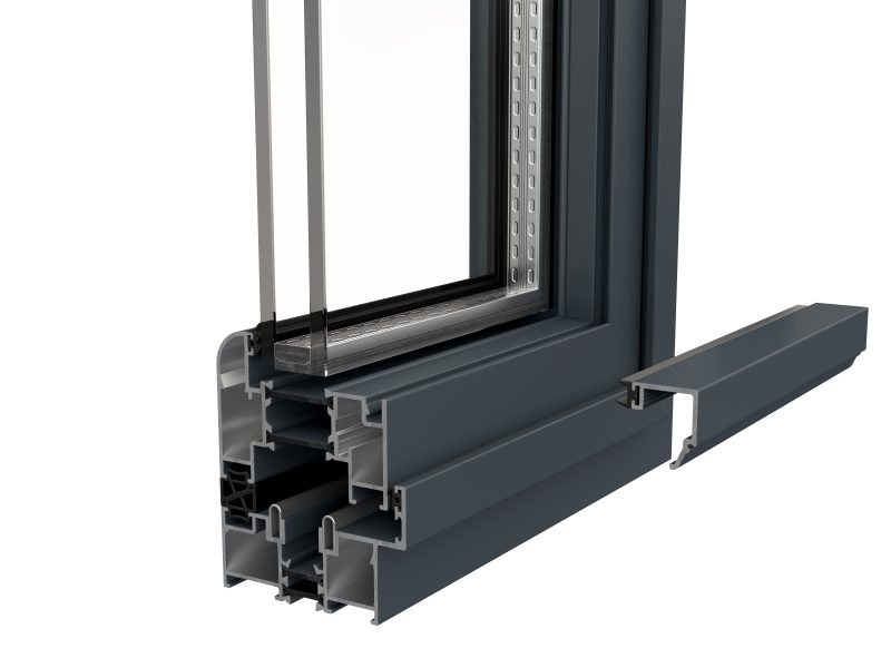 Easy-install tap-in glazing bead for speedy aluminium bifold door assembly
