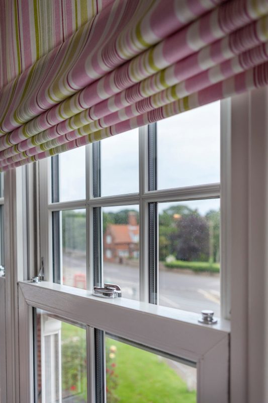 authentic white Edwardian style uPVC sash windows