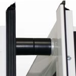 Door catch magnet in use