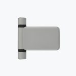 Satin Silver Flag Hinge