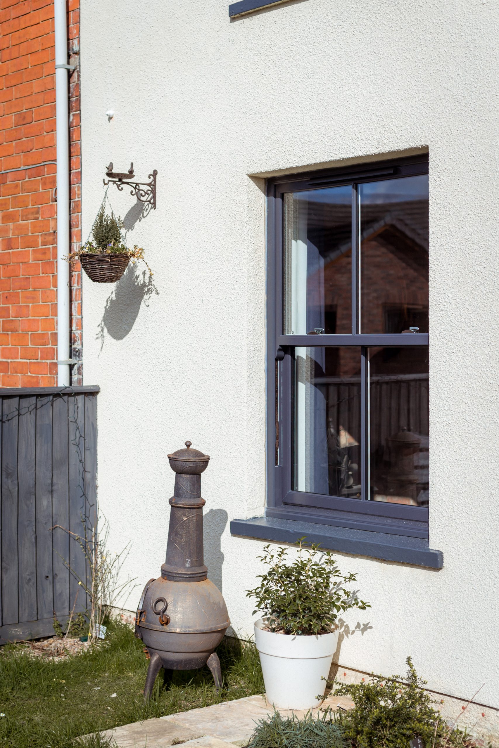 Interior view of smooth white-finished windows blending seamlessly with decor