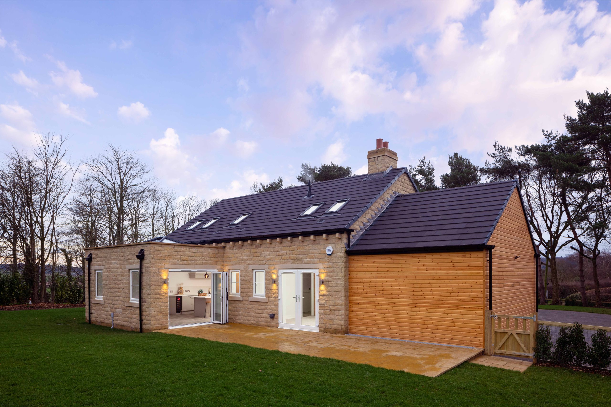 Luxury new builds with Quickslide white bifolding doors