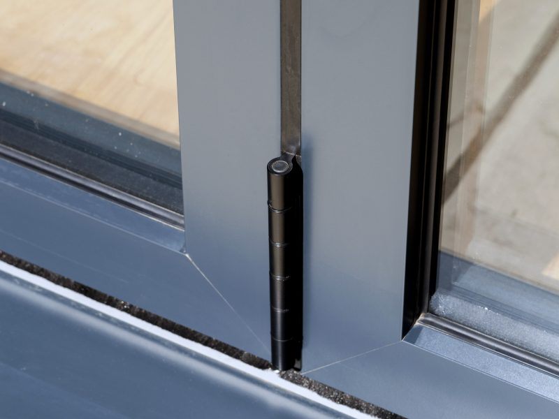 Sleek square sash frame on aluminium bifold doors for a modern finish