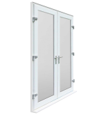 Explore the features of uPVC French doors with interactive elements for more details