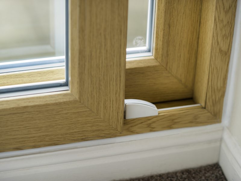 Durable sliding door stop for uPVC patio doors, ensuring smooth operation and secure positioning