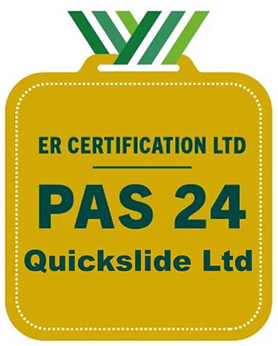 Quickslide PAS24 Accreditation