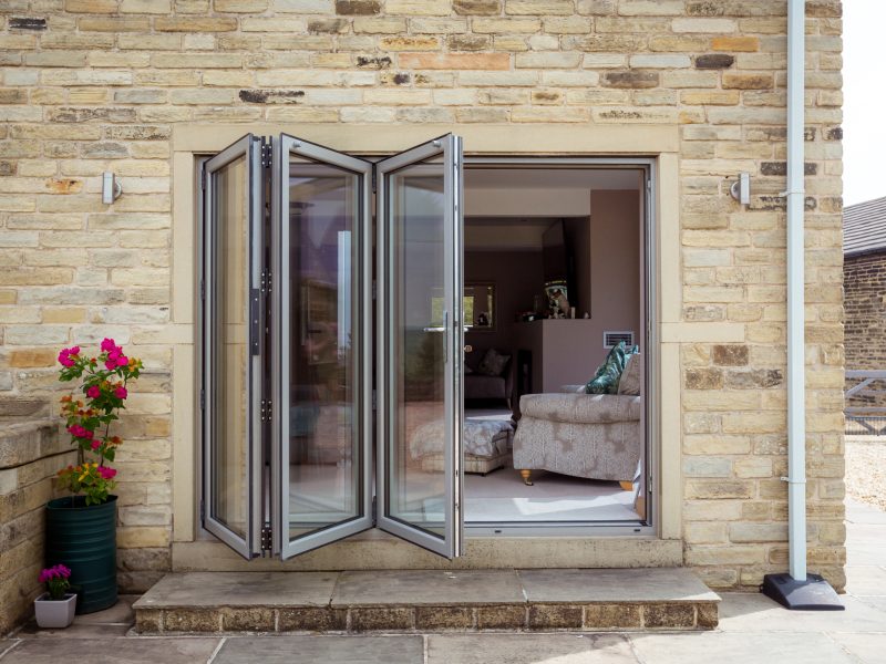 Stylish and durable hardware choices for aluminium bifold doors, including handles and locks