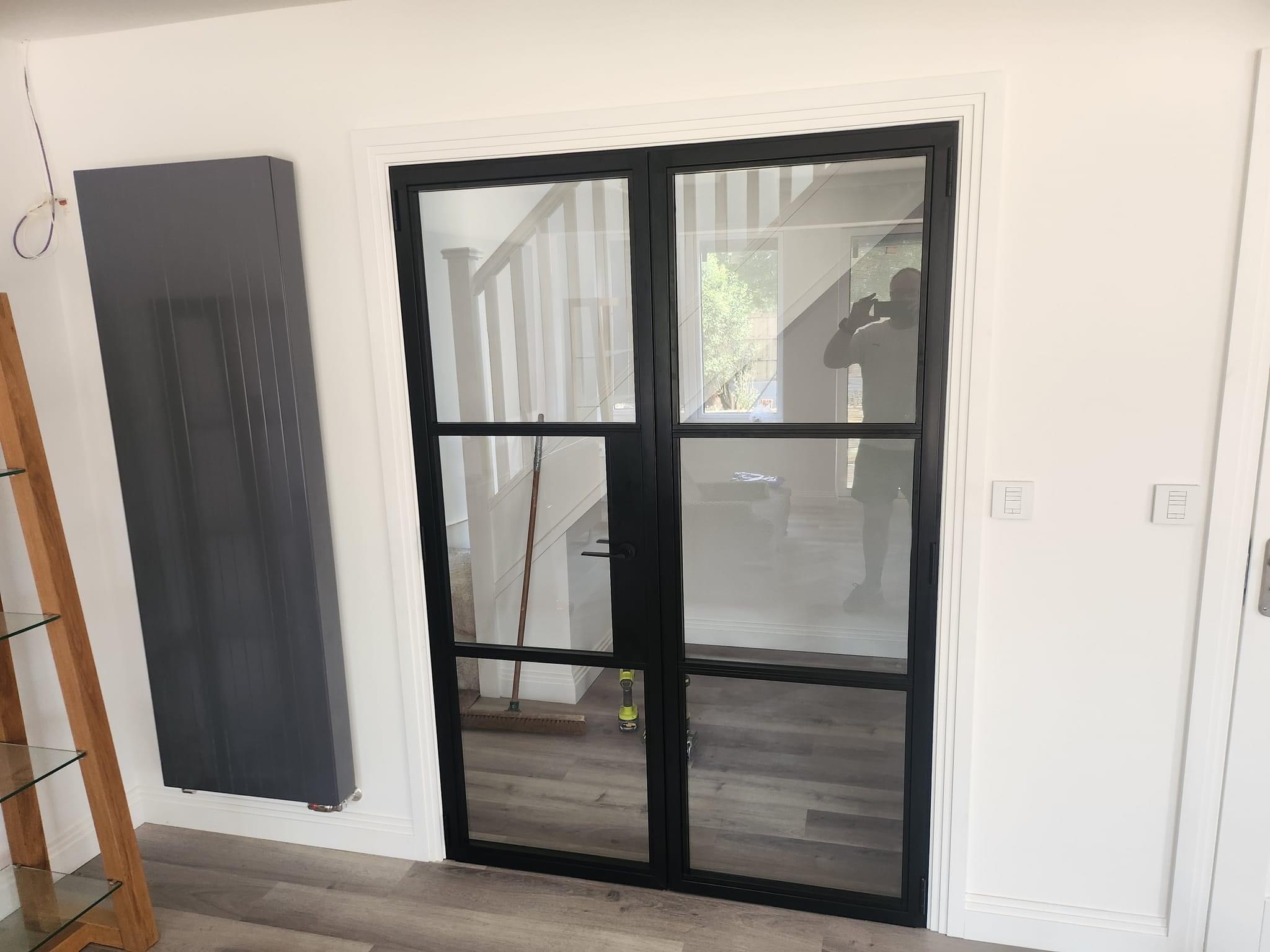 AluSpace interior doors offer durable, low-maintenance aluminium with slim sightlines for added light