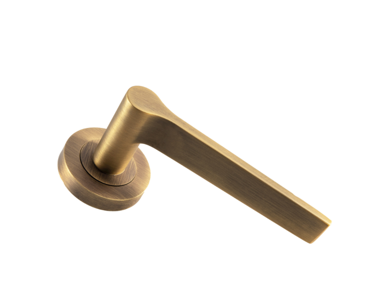 Standard Round Rose Handle - Antique Brass