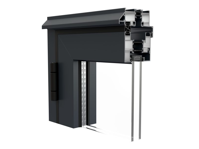 A stylish external square sash window, offering a modern twist on traditional window styles