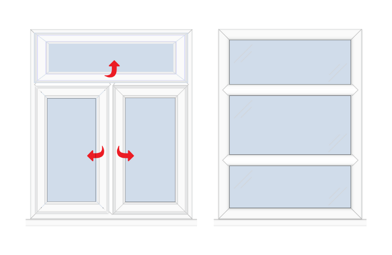 Casement window configs three