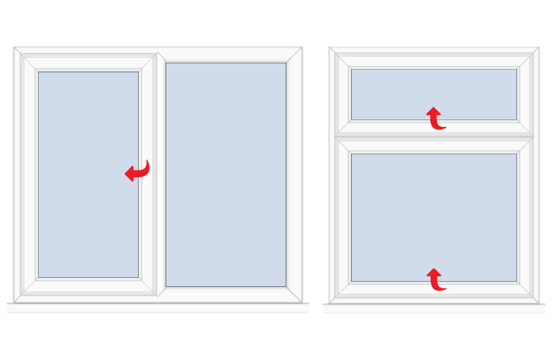 Casement window configs four