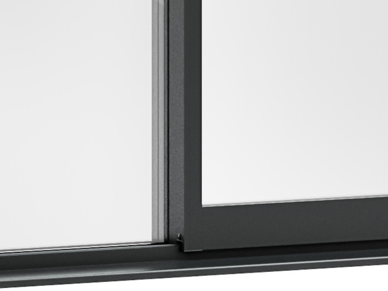 Smooth sliding track system on Stellar patio doors for effortless, quiet operation and lasting performance