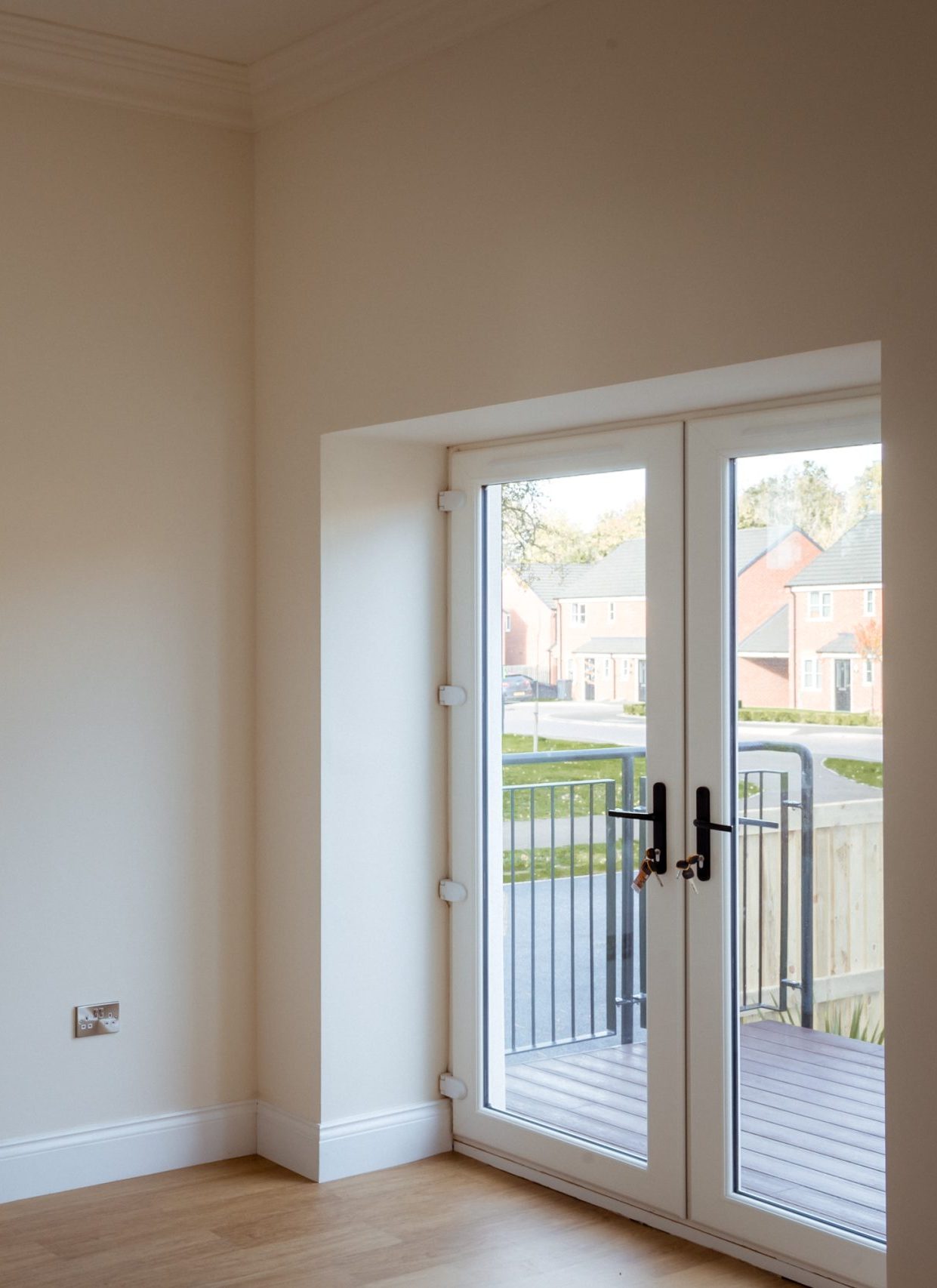 uPVC French doors with traditional detailing, adding charm to any home exterior