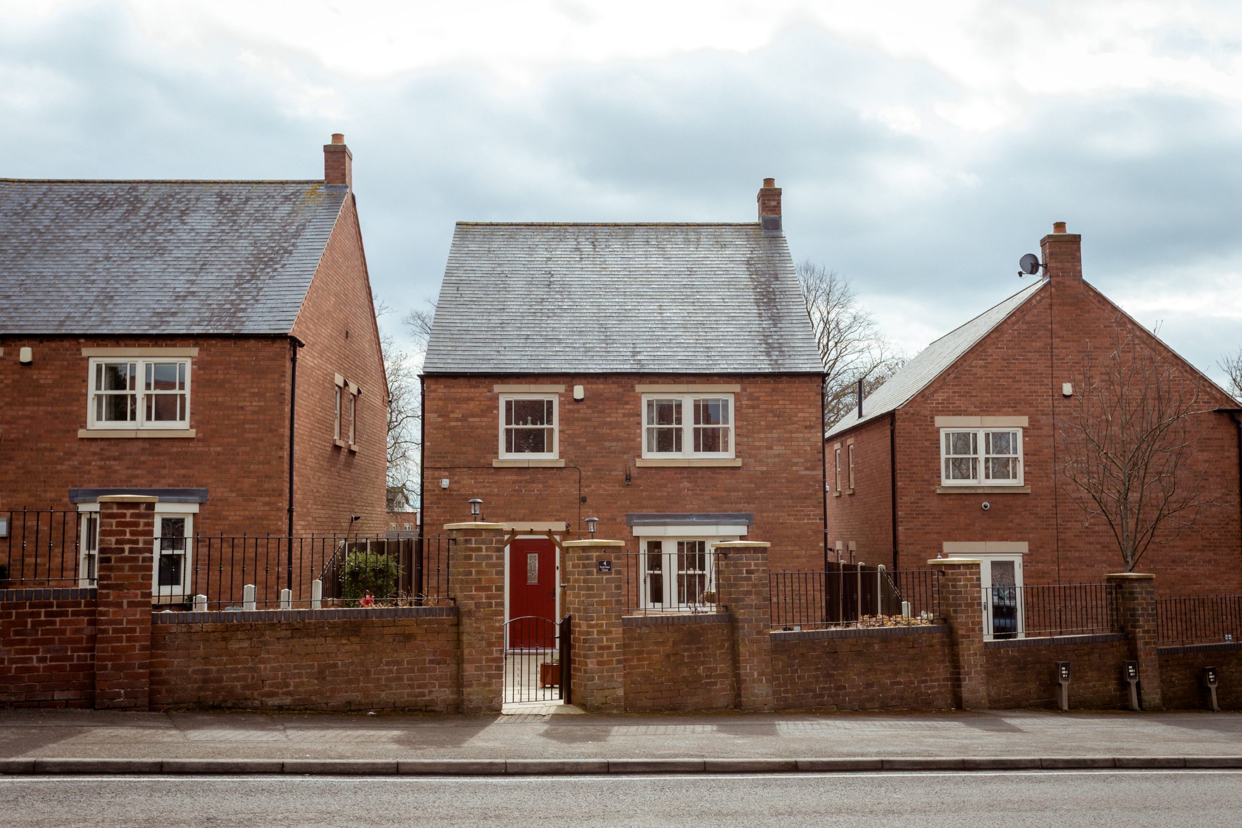 Cream Legacy VS uPVC sash windows installed in a four-bedroom home in Bolsover’s conservation area