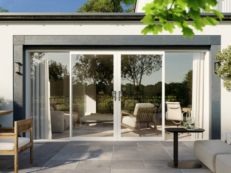 Epwin Stellar sliding patio doors designed for quick, easy installation with minimal on-site adjustments
