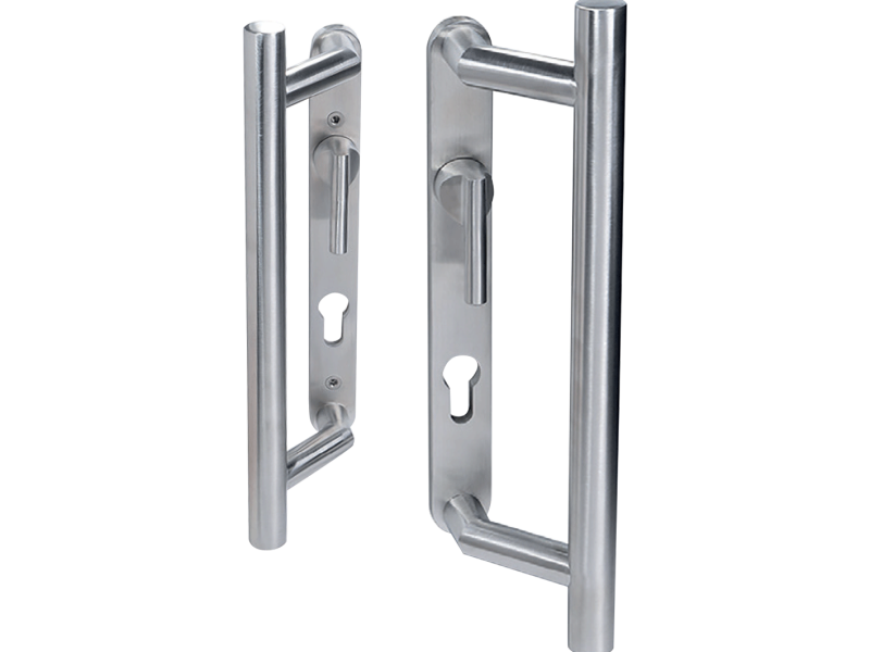 Long Inline Steel Finish Handle for Modern Aluminium Sliding Patio Doors