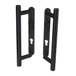 Long Inline Black Finish Handle for Modern Aluminium Sliding Patio Doors