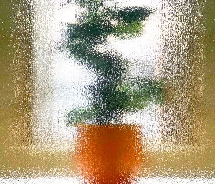 Contour level 3 obscure glass pattern giving medium privacy with a decorative texture