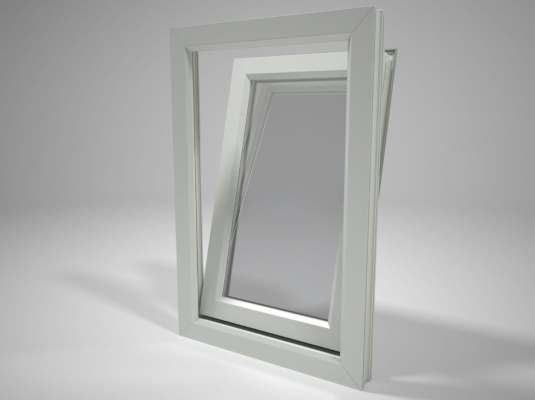 Easy-clean uPVC tilt and turn window.