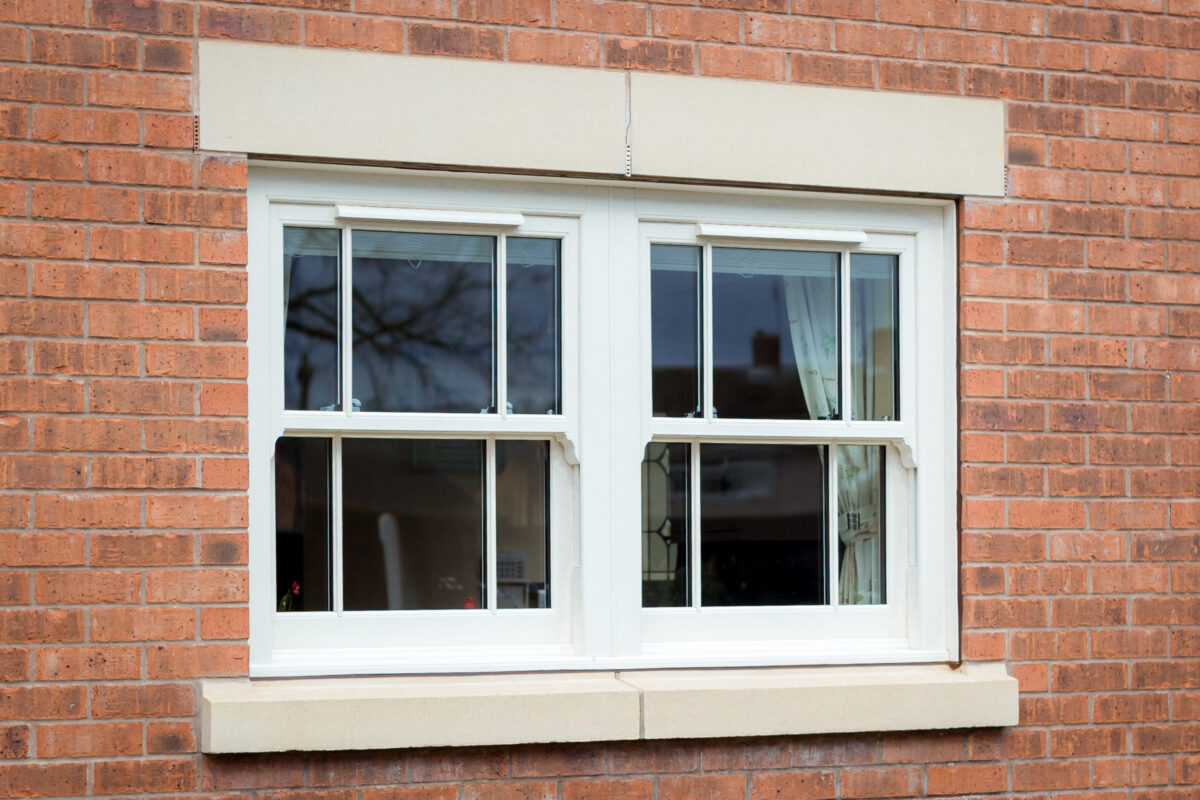 Modern home fitted with woodgrain uPVC windows enhancing kerb appeal