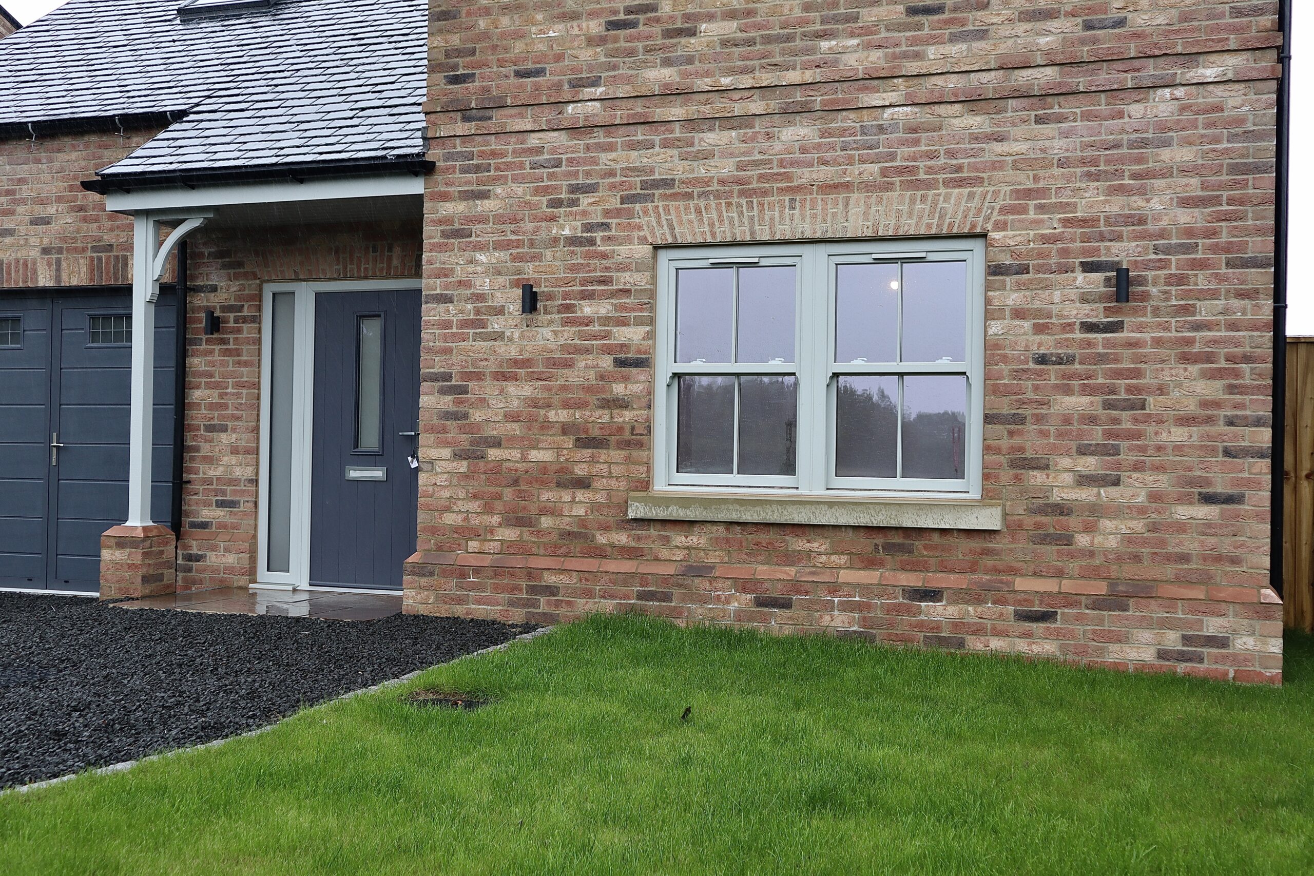 High-quality sash windows installed on a stone-built luxury home in Flawith, Yorkshire
