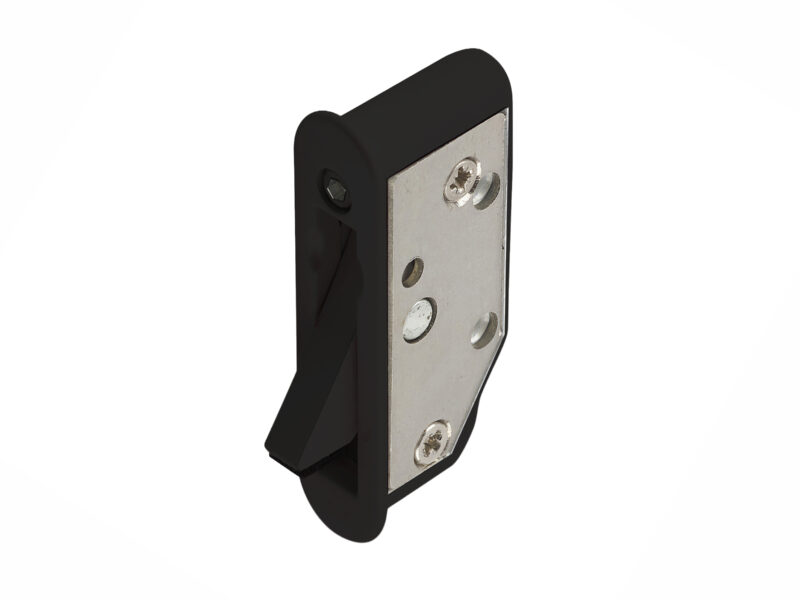 Black lockable sash window restrictor