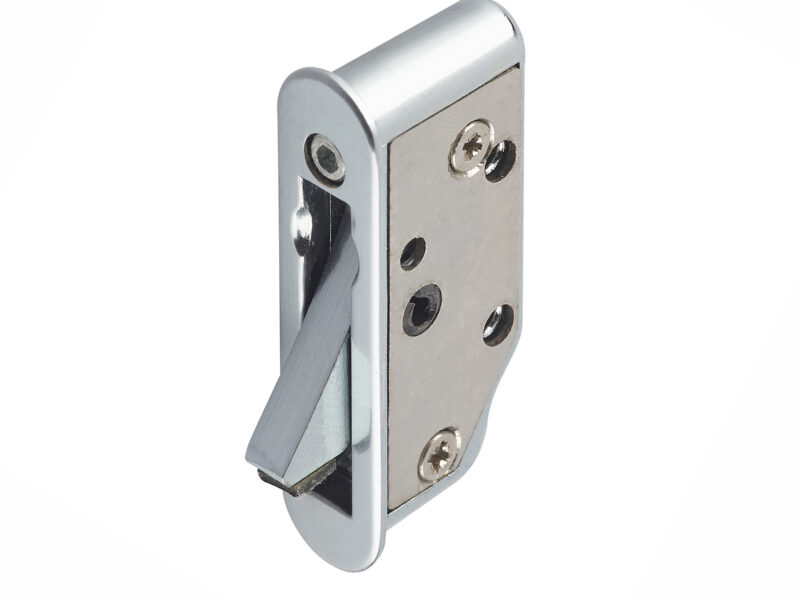Lockable Sash Window Restrictor - Brushed Chrome Finish