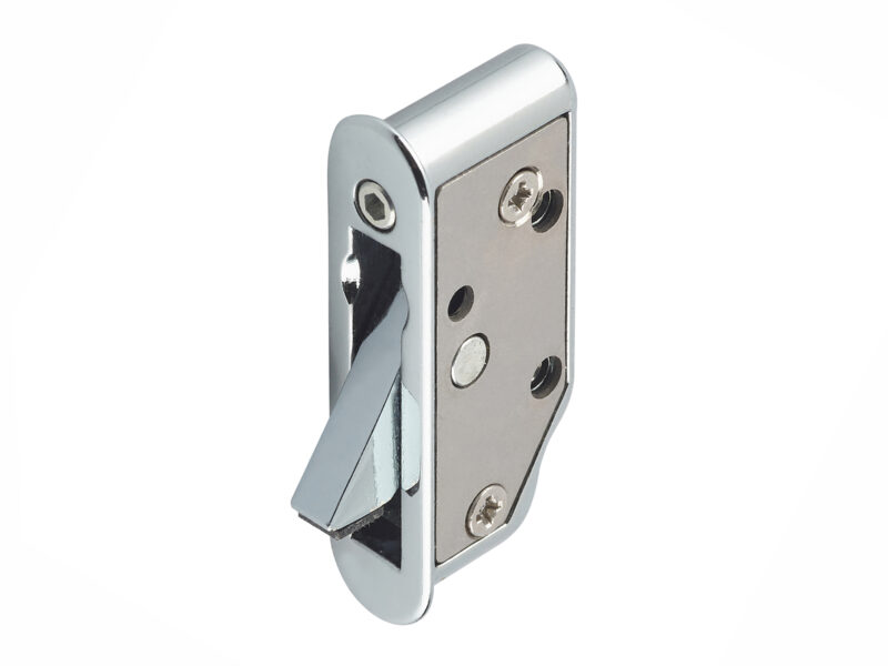 Chrome lockable sash window restrictor