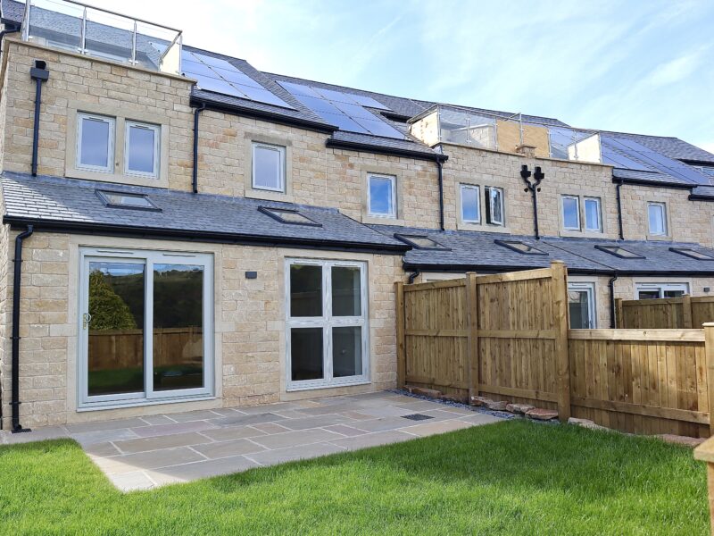 Modern family homes in Slaithwaite built by SB Homes with flush uPVC windows