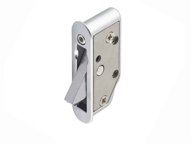 Satin silver lockable sash window restrictor