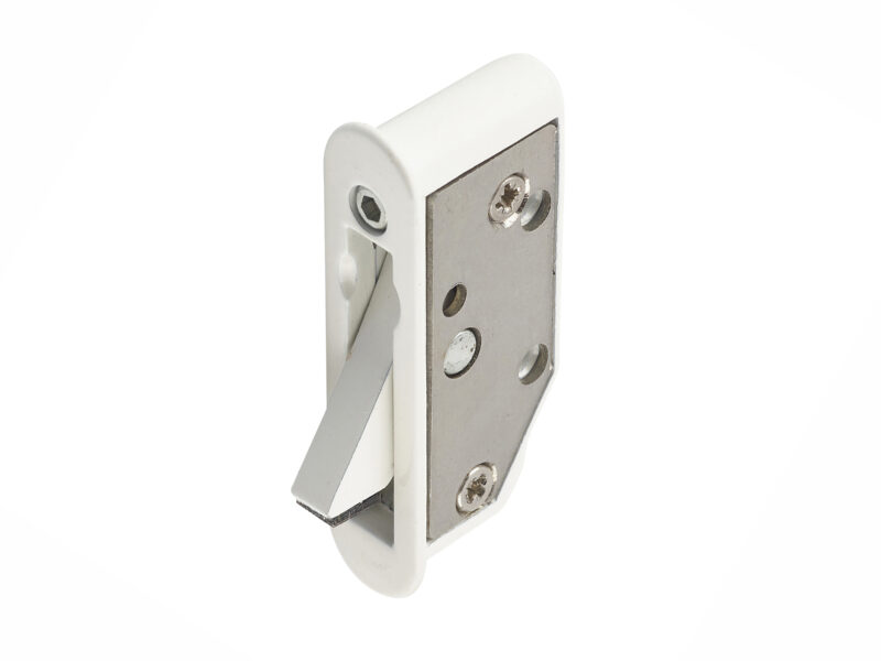 White lockable sash window restrictor