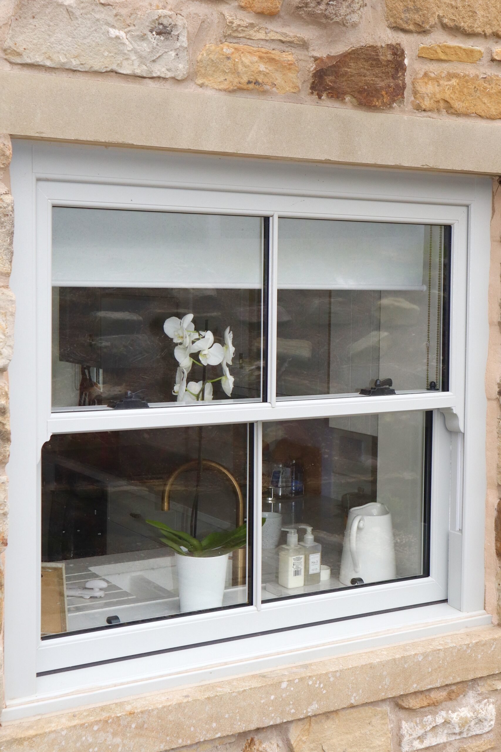 Heritage-style sliding sash windows designed to meet conservation area requirements