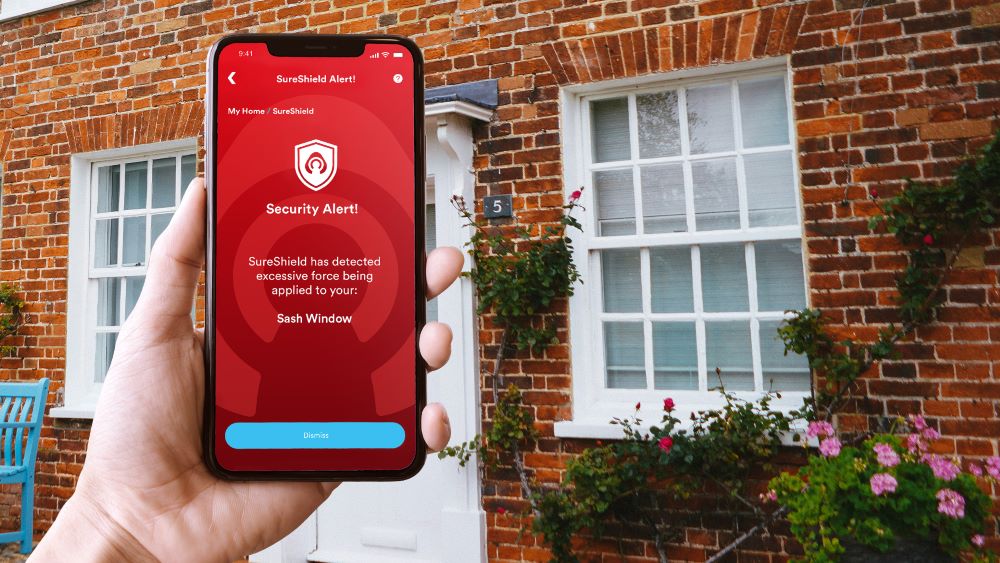 Quickslide Legacy Protect sash window designed to support Kubu® smart security sensors