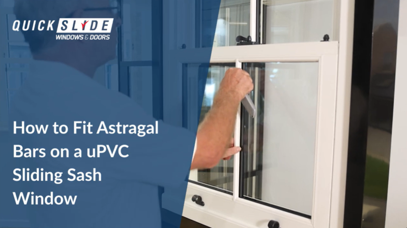 How to Fit Astragal Bars on a uPVC Sliding Sash Window?
