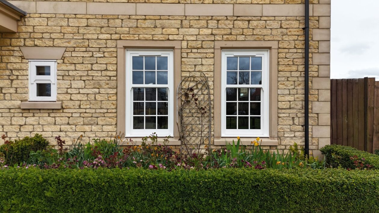 Completed sash window installation improving energy efficiency and usability in heritage property