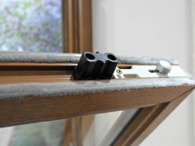 Sturdy security bolts for top sashes, ensuring added safety and peace of mind.